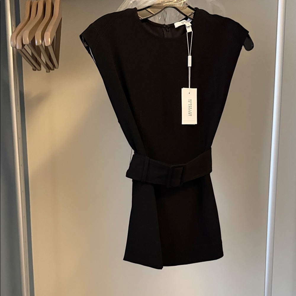 (Brand new) Derek Lam 10 Crosby Black Sleeveless Shift Dress